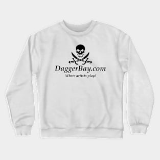 DaggerBay.com black on white Crewneck Sweatshirt